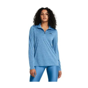 Under Armour Ladies Tech Twist ½ Zip - Blue/Black