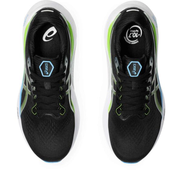 Asics Mens GEL-KAYANO 30 - Black/Lime - Image 5
