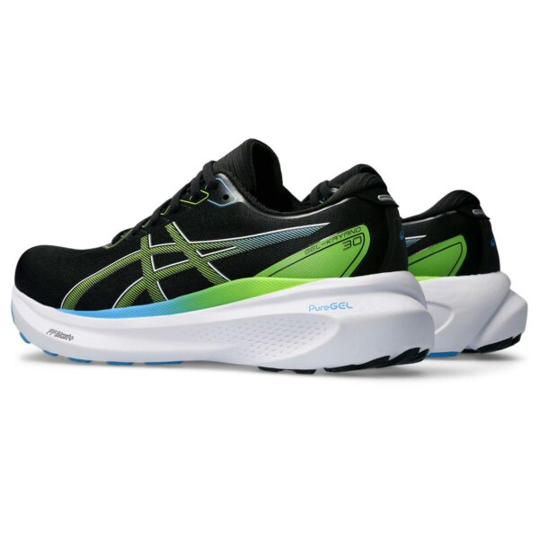 Asics Mens GEL-KAYANO 30 - Black/Lime - Image 4