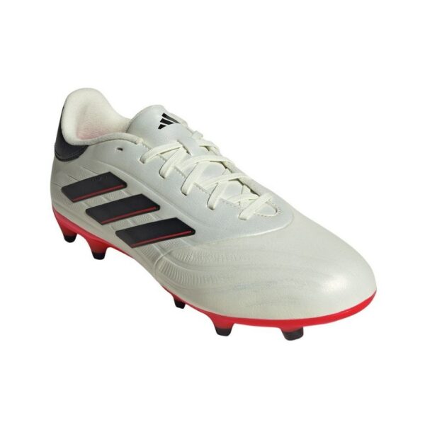 adidas Copa Pure II League Firm Ground Boots - Ivory/Black/Red - Image 2