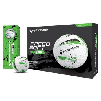 TaylorMade SpeedSoft Ink Golf Balls - Green
