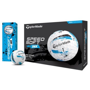 TaylorMade SpeedSoft Ink Golf Balls - Blue