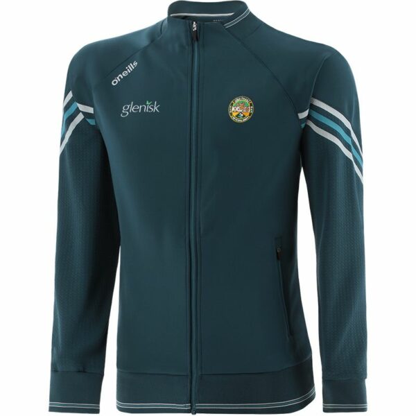 Offaly GAA O'Neills Weston Hybrid Full Zip Top - Marine/Grey/Green
