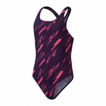 Speedo Hyperboom Allover Medalist Swimsuit - Navy/Pink