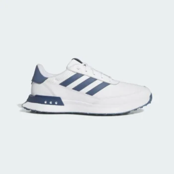 adidas S2G Spikeless Leather 24 Golf Shoes - White/Navy