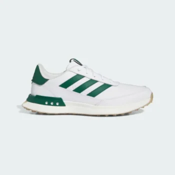 adidas S2G Spikeless Leather 24 Golf Shoes - White/Green