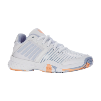 K-Swiss Court Express Omni Junior Shoes - White/Grey/Peach