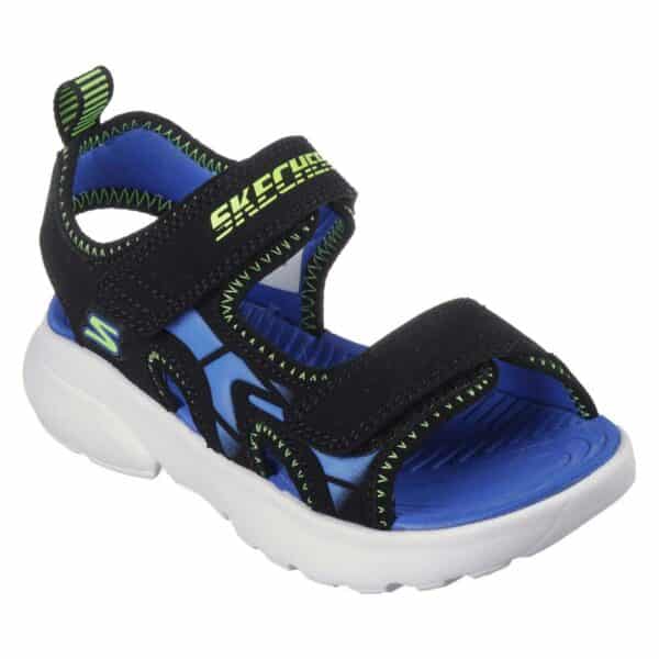 Skechers Razor Kids Sandals - Black/Blue - Image 2