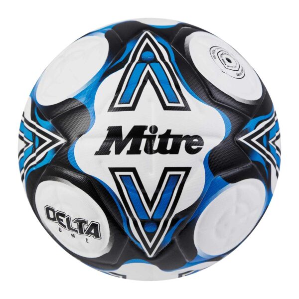 Mitre Delta One Football - White/Black/Blue