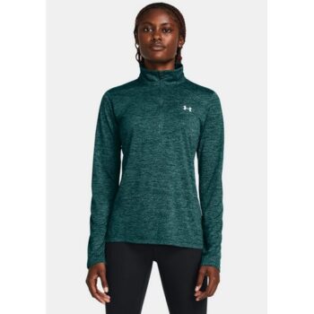 Ladies UA Tech™ Twist ½ Zip Teal