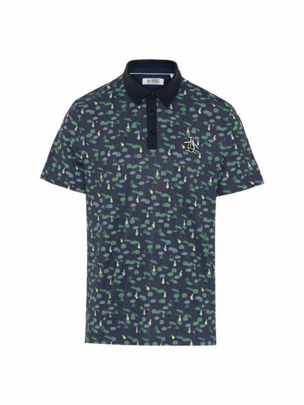 Original Penguin Golf Pete on the Course Print Golf Polo