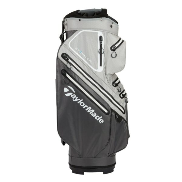 TaylorMade Storm Dry Waterproof Golf Cart Bag - Grey - Image 2