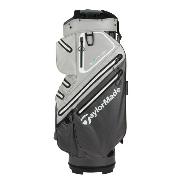 TaylorMade Storm Dry Waterproof Golf Cart Bag - Grey - Image 3