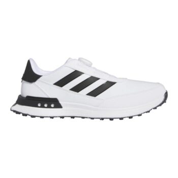 adidas Golf S2G Spikeless BOA 24 Wide Golf Shoes - White/Black