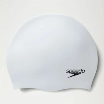 Speedo Moulded Silicone Cap - White