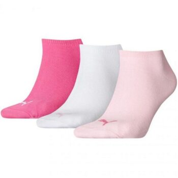 Puma Unisex Sneaker Plain 3Pack socks pink, white 906807 04