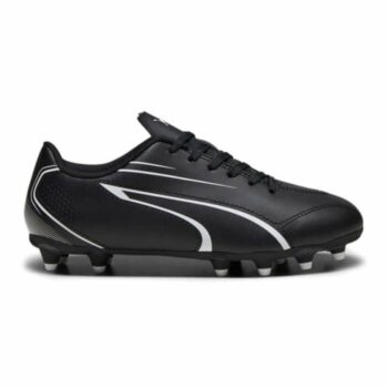 Puma Attacanto FG Kids Football Boots - Black/Silver