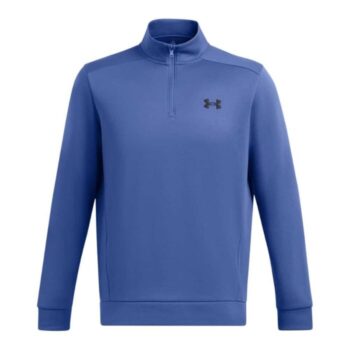 Under Armour Mens Armour Fleece Quarter Zip Top - Blue