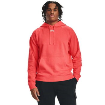 Under Armour Men's Rival Fleece Logo Hoodie - Red/White