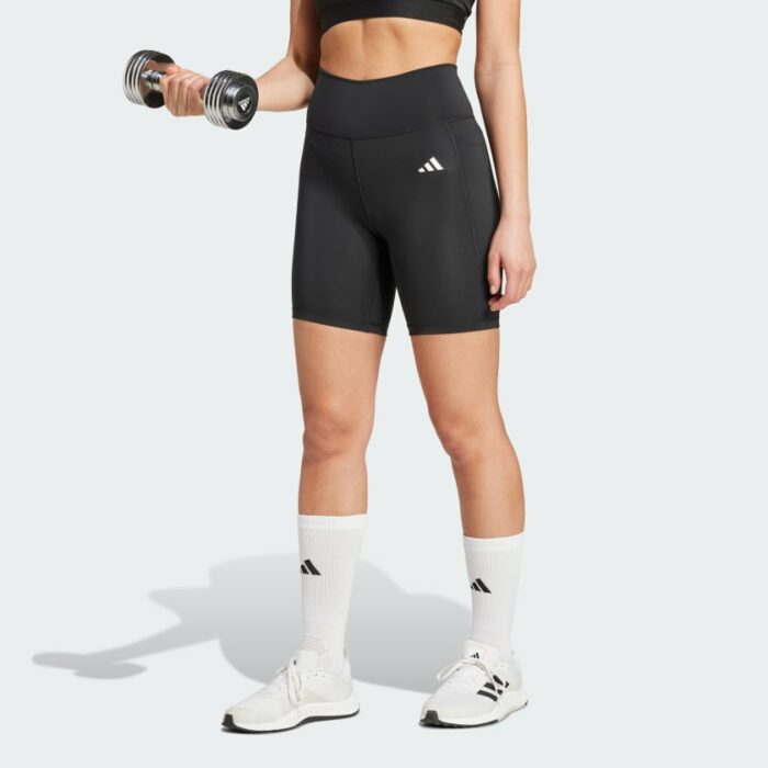 adidas Optime Essentials Stash Pocket 7-Inch Shorts - Black