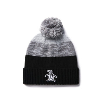 Original Penguin Golf Rib Cuff Pom Beanie - Caviar