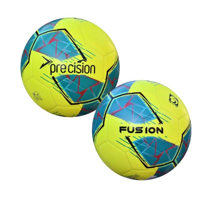 Precision Fusion FIFA Basic Training Ball - Yellow/Teal
