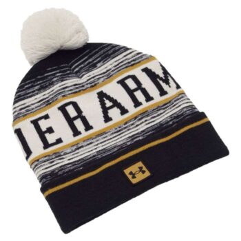 Under Armour Halftime Pom Beanie - White/Yellow/Black