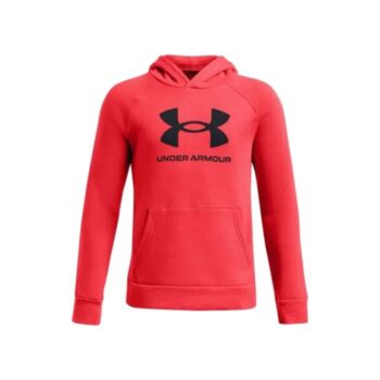 Under Armour Boys' Rival Fleece Big Logo Hoodie - Red