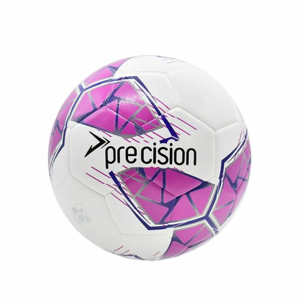 Precision Fusion FIFA Basic Training Ball - White/Pink Size 5