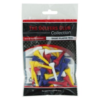 The Golfers Club Collection Plastic Golf Tees - Short