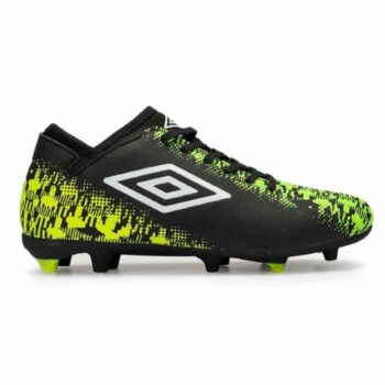 Umbro Formation II FG Kids Football Boots - Black/Green