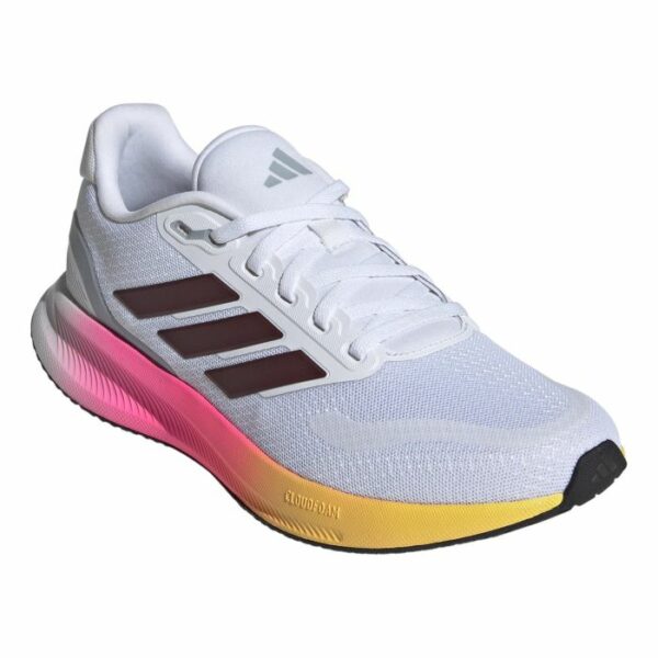 adidas Ladies Runfalcon 5 Running Shoes - White - Image 3