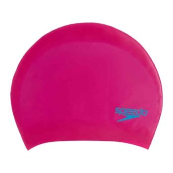 Speedo Long Hair Junior Silicone Cap - Pink