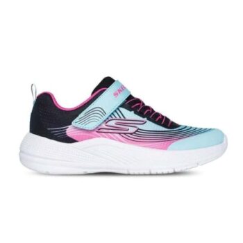 Skechers Girls Microspec Advance Trainer - Aqua/Purple
