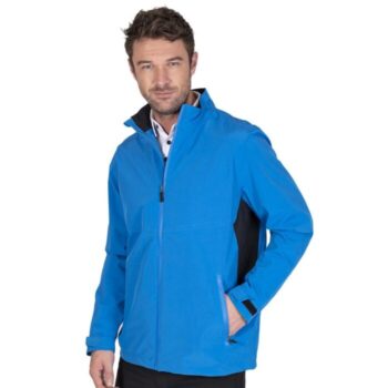 Island Green Mens Waterproof Golf Jacket - Turquoise