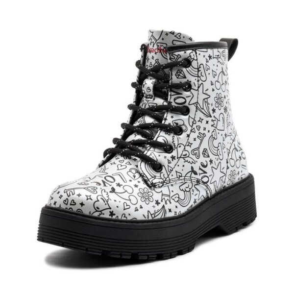Skechers Girls Gravlen Hi - Doodle Down - Image 3