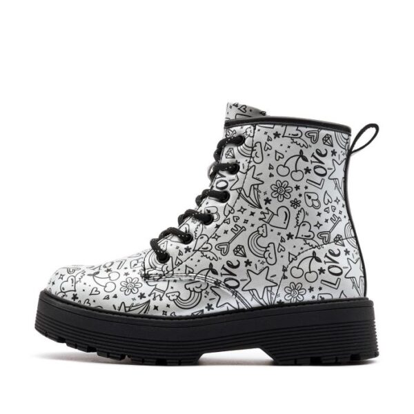 Skechers Girls Gravlen Hi - Doodle Down - Image 2