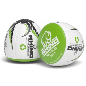 Rhino Reflex Recycled Rugby Ball - White/Yellow