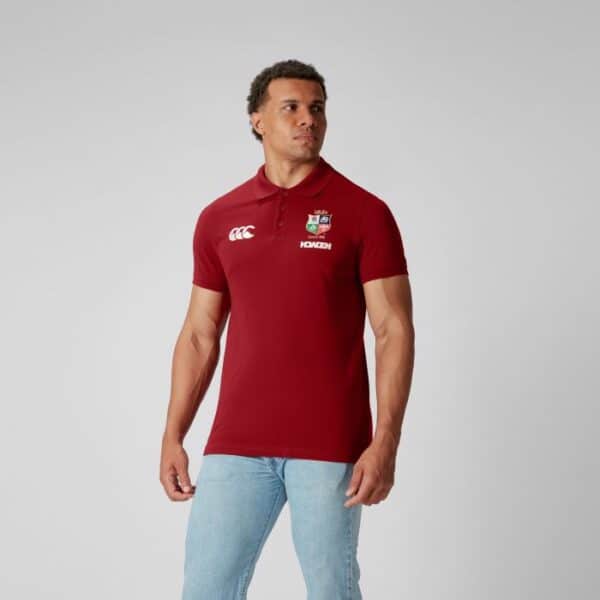 Canterbury British & Irish Lions 2025 Pique Polo - Red - Image 4