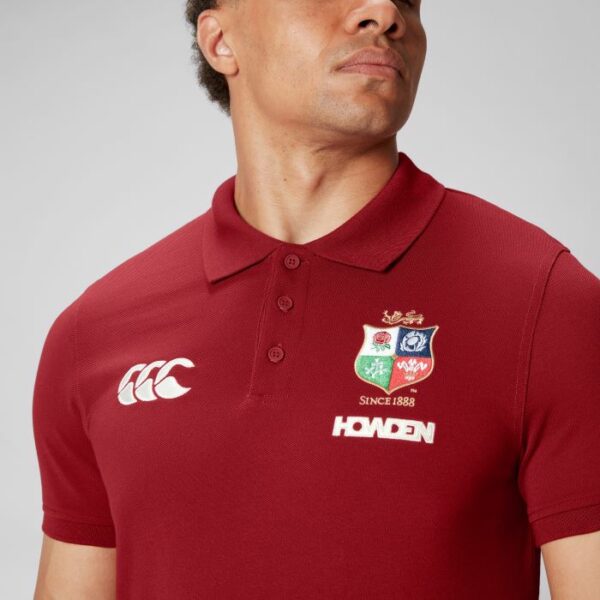 Canterbury British & Irish Lions 2025 Pique Polo - Red - Image 3