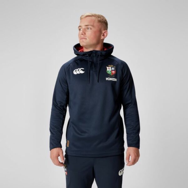 Canterbury British & Irish Lions 2025 1/4 Zip Hoodie - Navy - Image 3