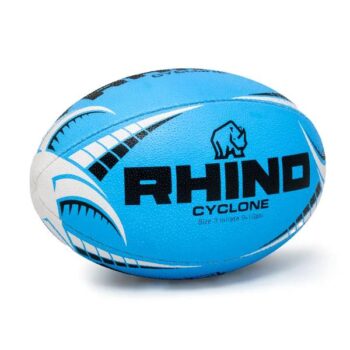 Rhino Rugby Cyclone Training Ball bluie