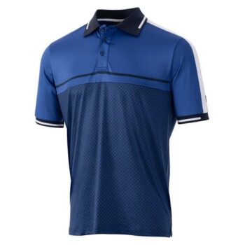 Island Green Golf Geometric Print Men's Polo Shirt