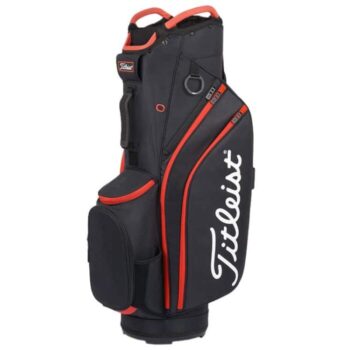 Titleist 14 Lightweight Cart Golf Bag - Black/Red