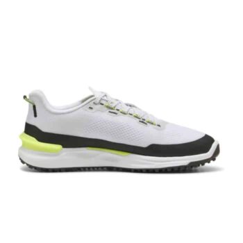 Puma Ignite Elevate X Golf Shoes - White/Black/Yellow