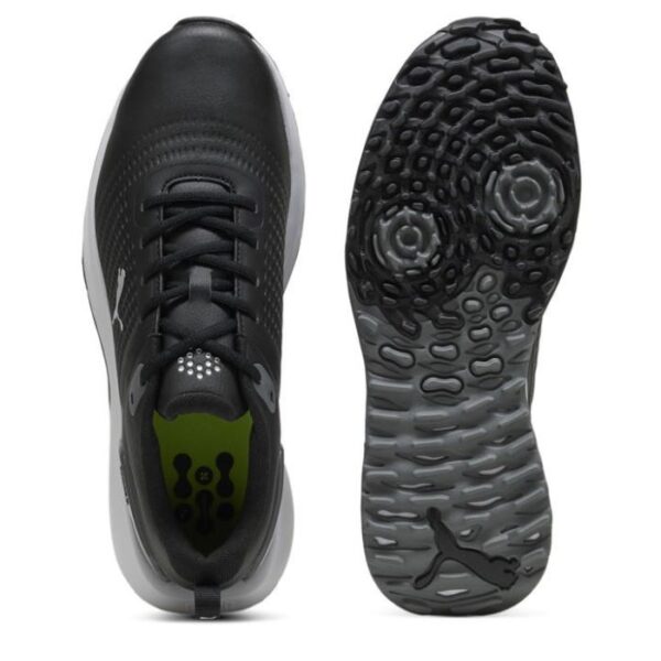 Puma Fusion Plus Spikeless Golf Shoes - Black/White - Image 2