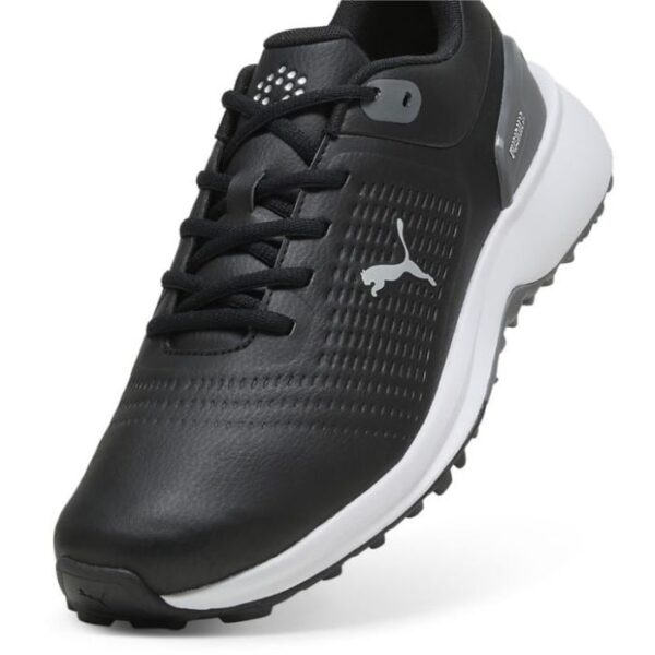 Puma Fusion Plus Spikeless Golf Shoes - Black/White - Image 3