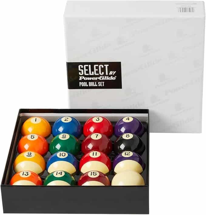 PowerGlide Select Spots & Stripes Pool Balls - 57mm