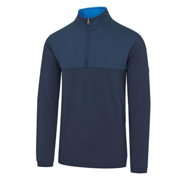 Island Green Golf Contrast Top - Navy