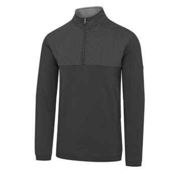 Island Green Golf Contrast Top - Black